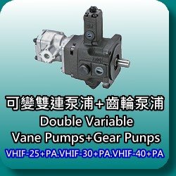 VHIF series variable pump + gear pump